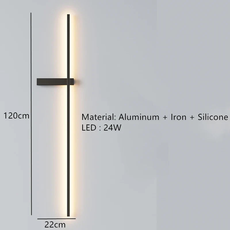 applique murale led minimaliste art déco appliques aluminium