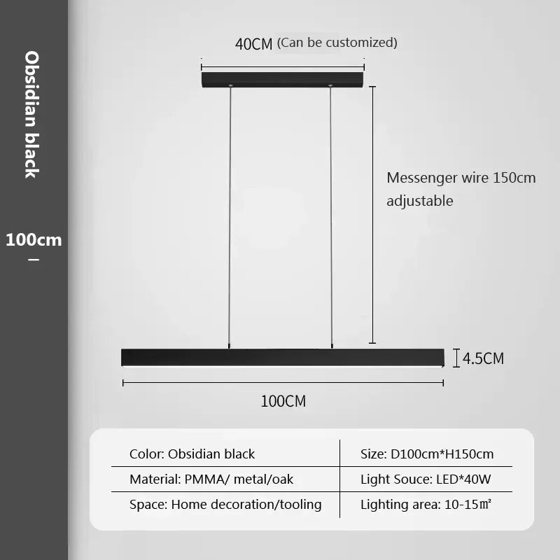 suspension moderne à LED pour un intérieur élégant et décoratif