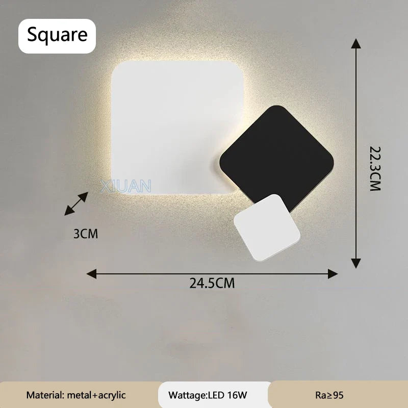lampe de chevet moderne aux formes géométriques variées