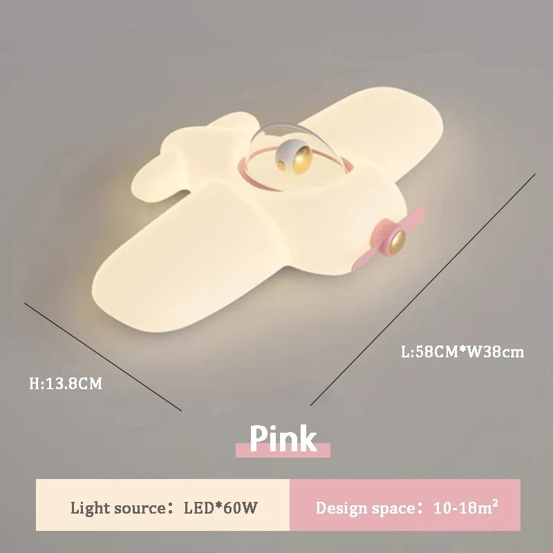 plafonnier astronaute mignon led pour chambre d'enfant décorative