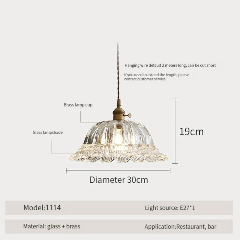 suspension luminaire moderne en bois verre et laiton