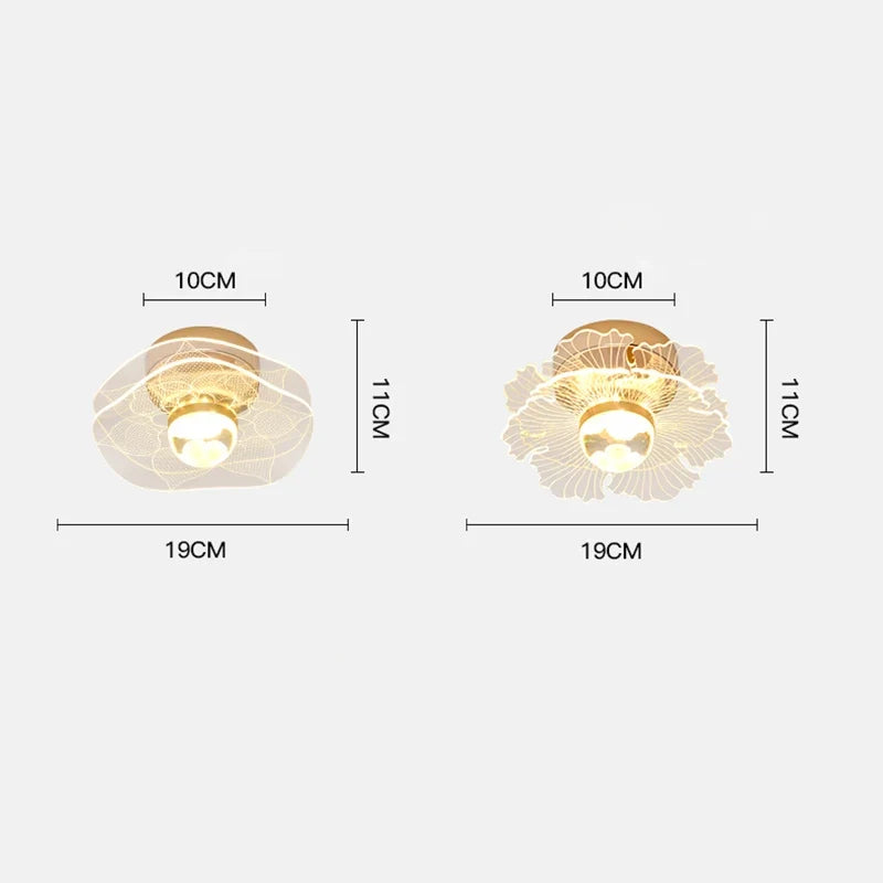 plafonnier led moderne nordique pour intérieur et balcon