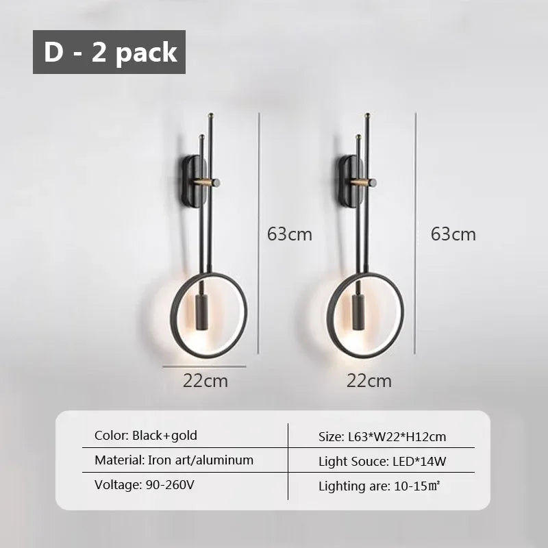 applique murale led moderne pour décoration intérieure élégante