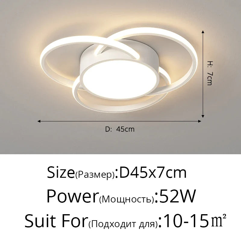 lustre moderne led pour décoration intérieure nordique élégante