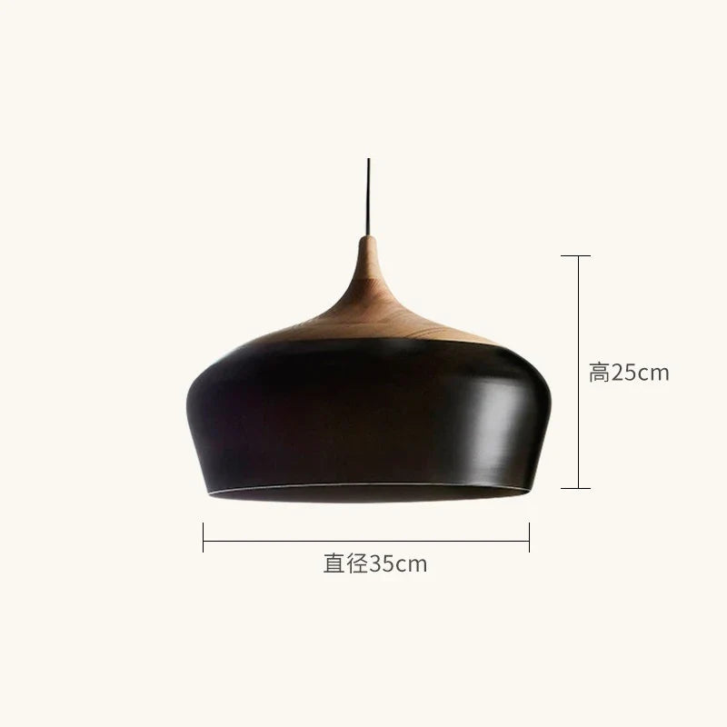 lustre en bois design nordique pour éclairage moderne