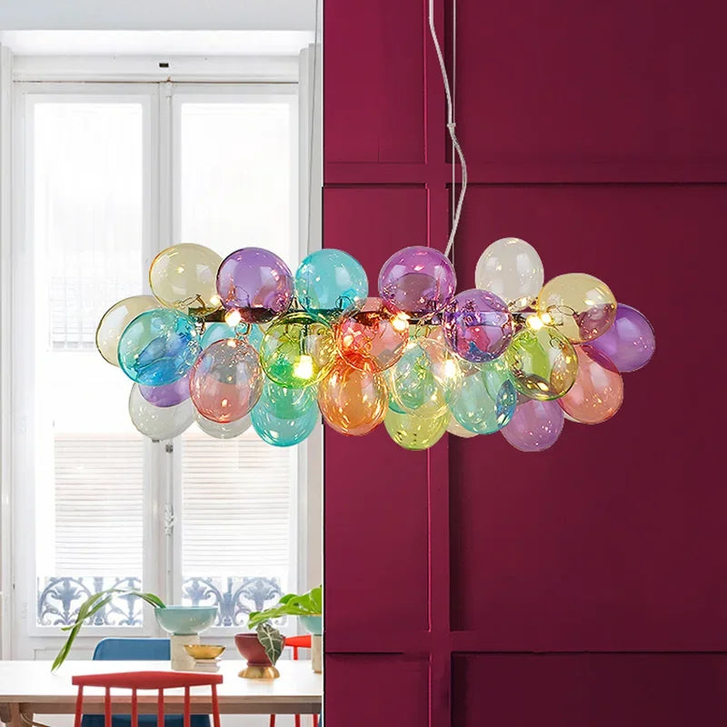suspension moderne en verre créatif pour décoration intérieure