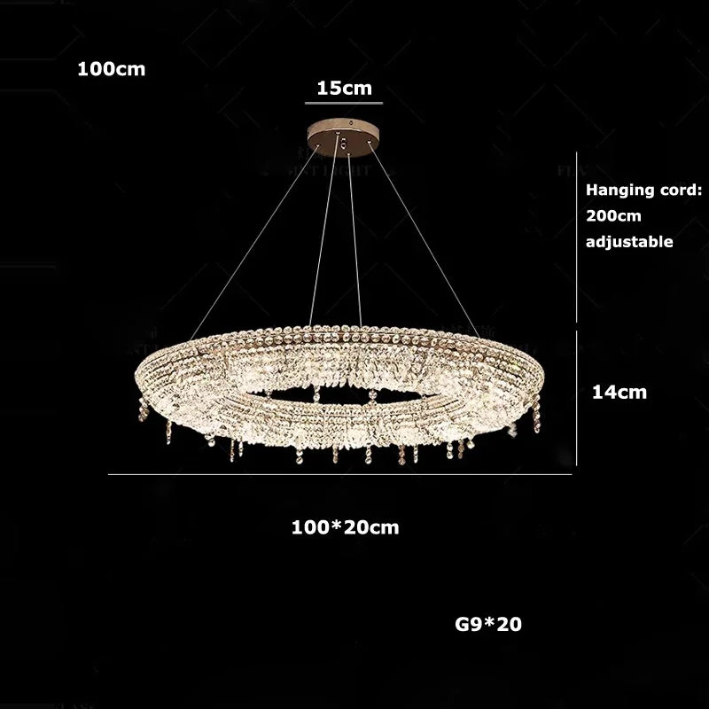 suspension luxe cristal bateau éclairage design moderne décoratif