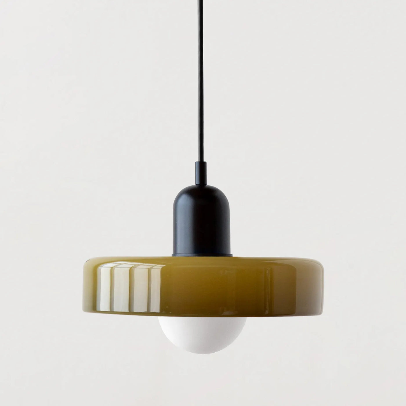 lustre moderne suspendu en verre coloré pour intérieur
