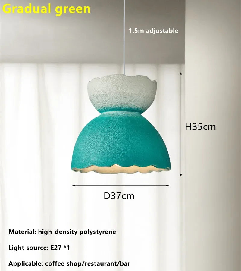 Handmade Wabi Sabi LED Chandelier Decoration Home Loft Hanging Lamps Kitchen Island Cafe Restaurant Pendant Light Fixture
