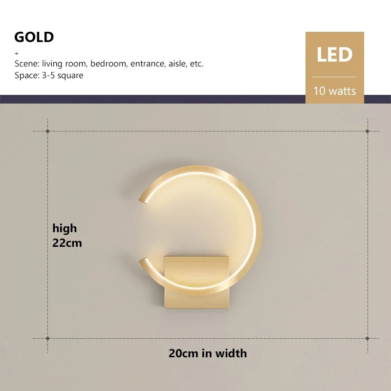 Applique murale LED moderne