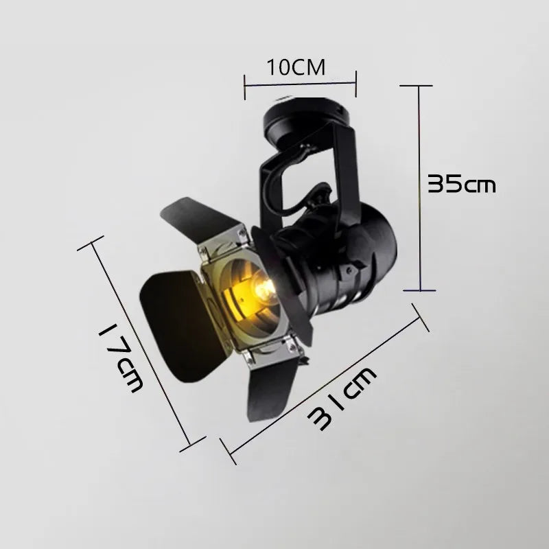 plafonnier led moderne style industriel rétro pour bar et café