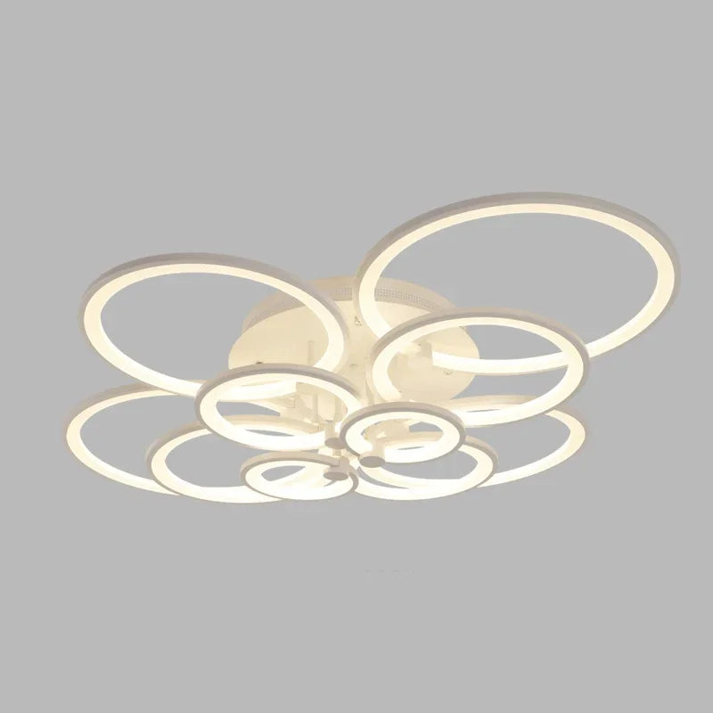 plafonnier led moderne à intensité variable pour intérieur