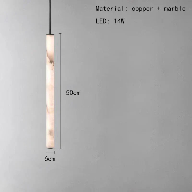 lustre en marbre et laiton 3000k avec cordon réglable pour intérieur