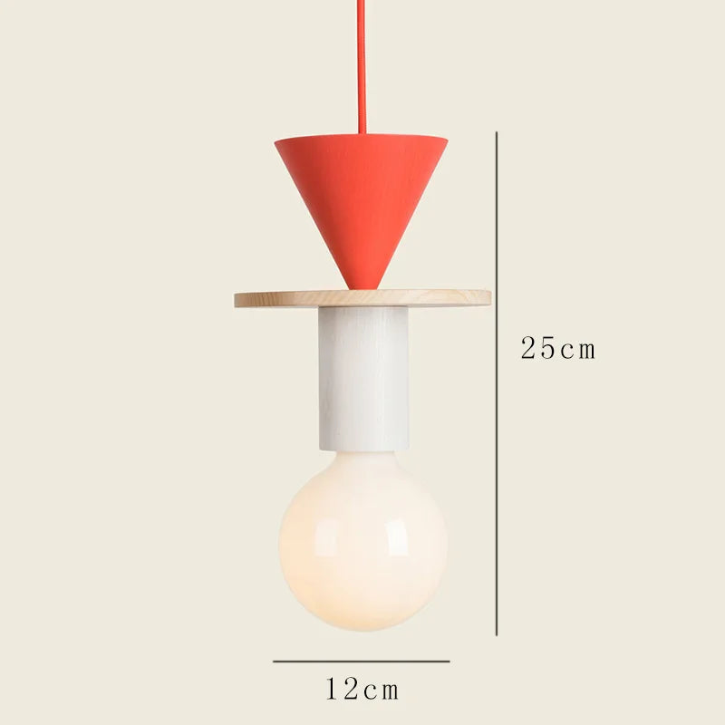 Bois moderne suspension LED lumières cuisine nordique décor à la maison lampe suspendue Restaurant plafond Lustre Lustre chambre luminaire