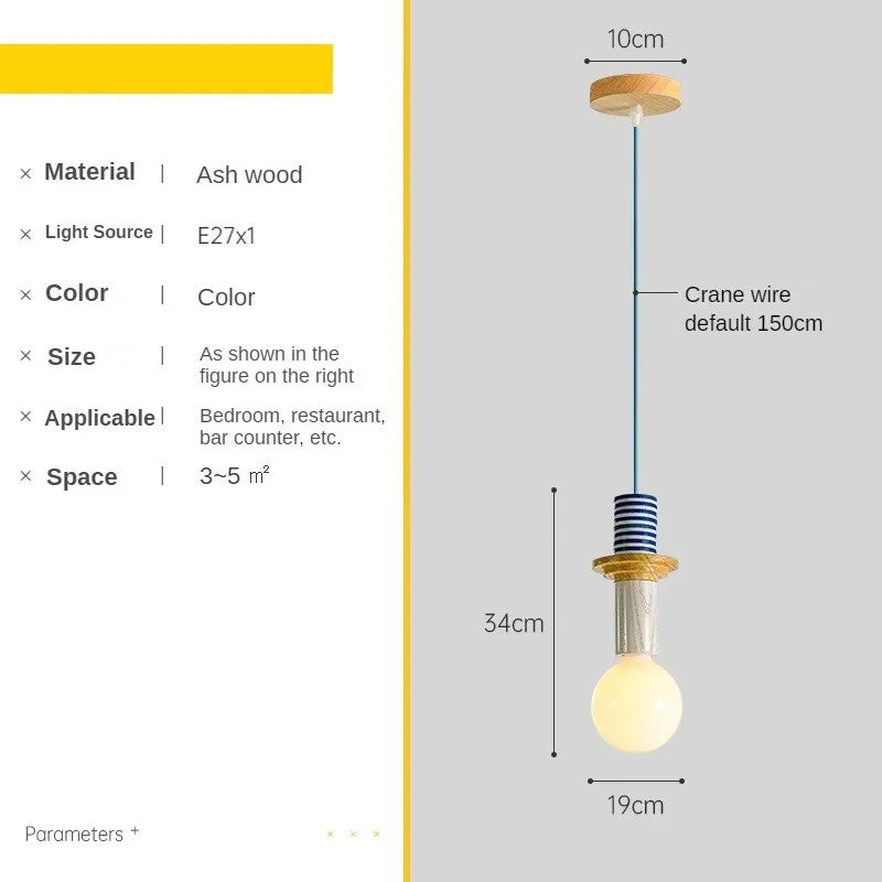 Suspension Memphis LED colorée à formes géométriques