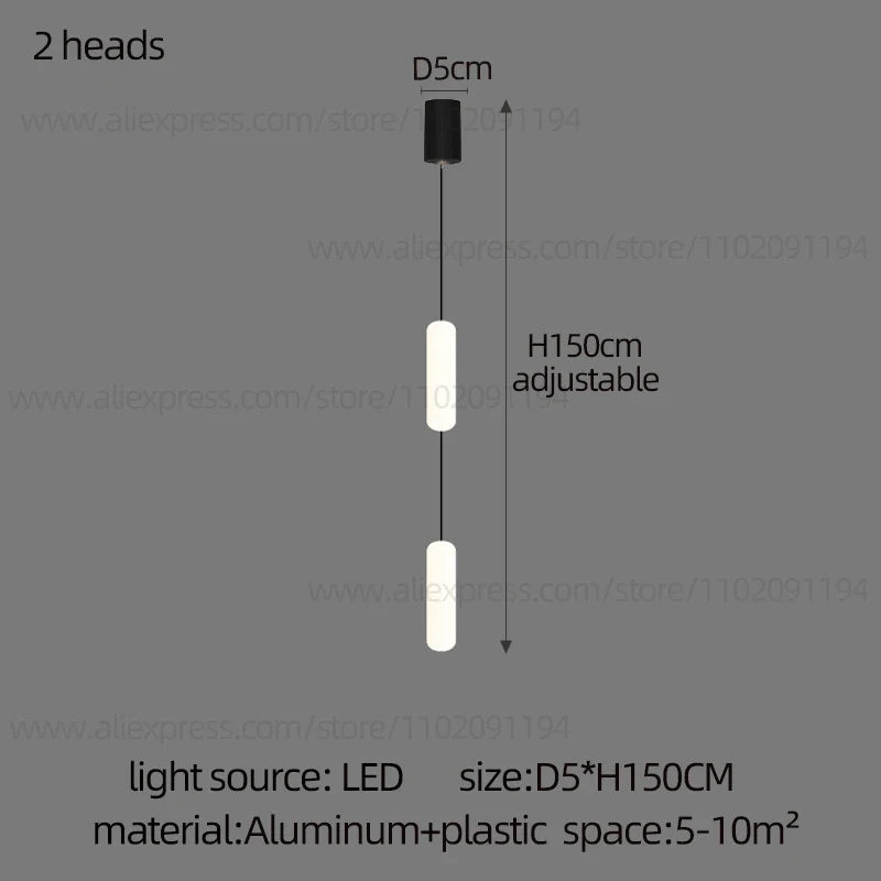 lustre led nordique pour escalier duplex penthouse villa
