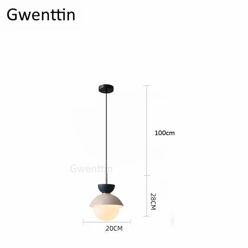 suspension en verre moderne pour décoration intérieure élégante