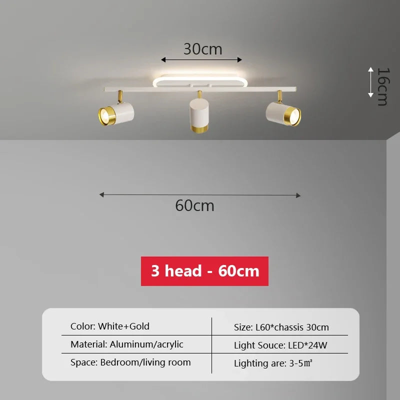 plafonnier led moderne à bande lumineuse décorative pour intérieur