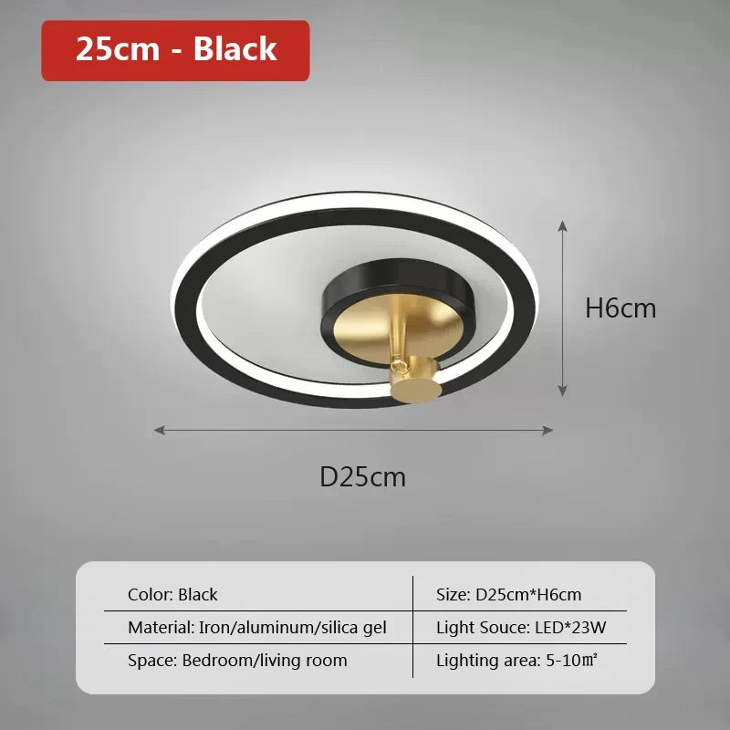 plafonnier led moderne nordique chic pour décoration intérieure