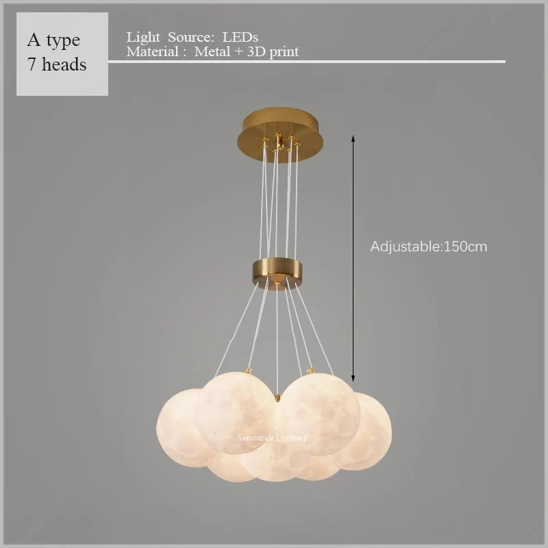lustre lumineux nuage pour chambre d'enfants décorative