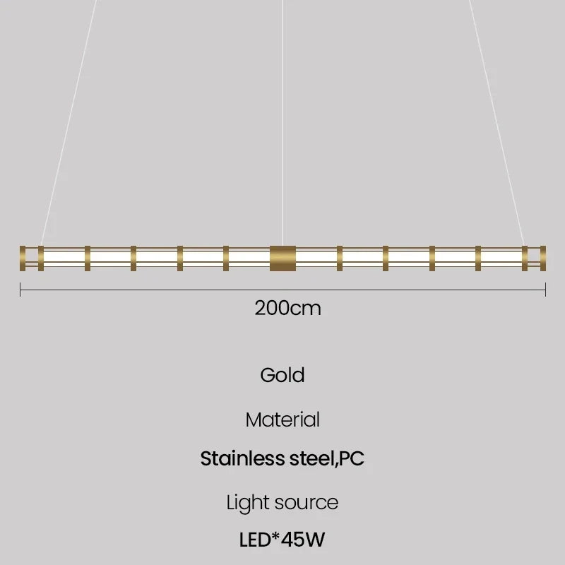 suspension tube nordique moderne pour décoration intérieure