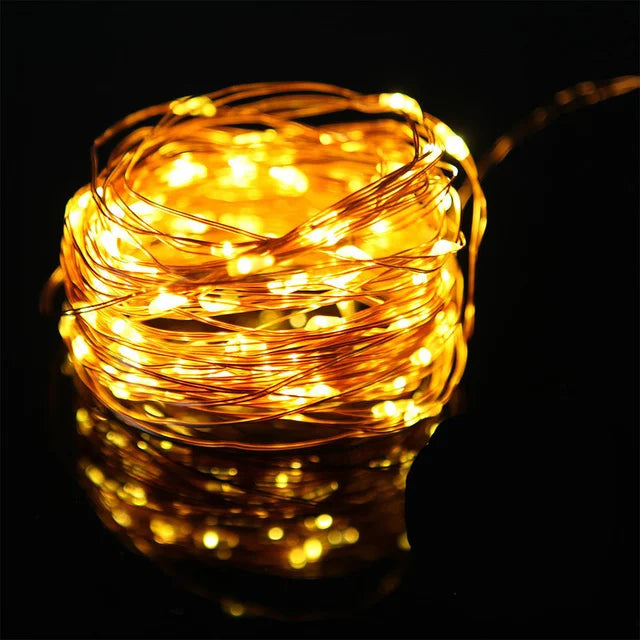 guirlande lumineuse led usb batterie étanche pour fêtes et décorations