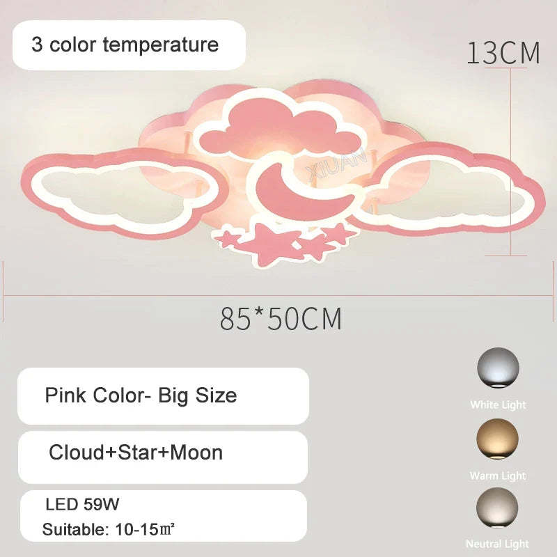Plafonniers pour chambre d'enfant Pépinière LED Princesse Bébé
