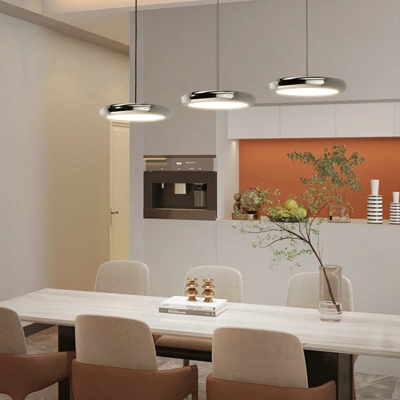 lustre rond moderne avec gradation pour restaurant et bar