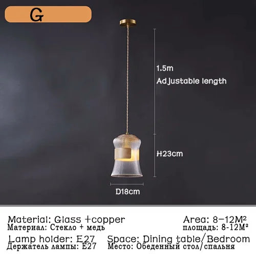 suspension modernes en verre nordiques pour décoration restaurant