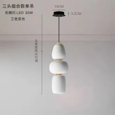 suspension moderne en verre laiteux pour intérieur élégant
