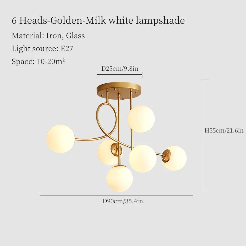 suspension luxe led pour décoration intérieure élégante