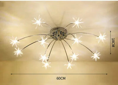 lustre moderne ciel étoile design intérieur lumineux décoratif