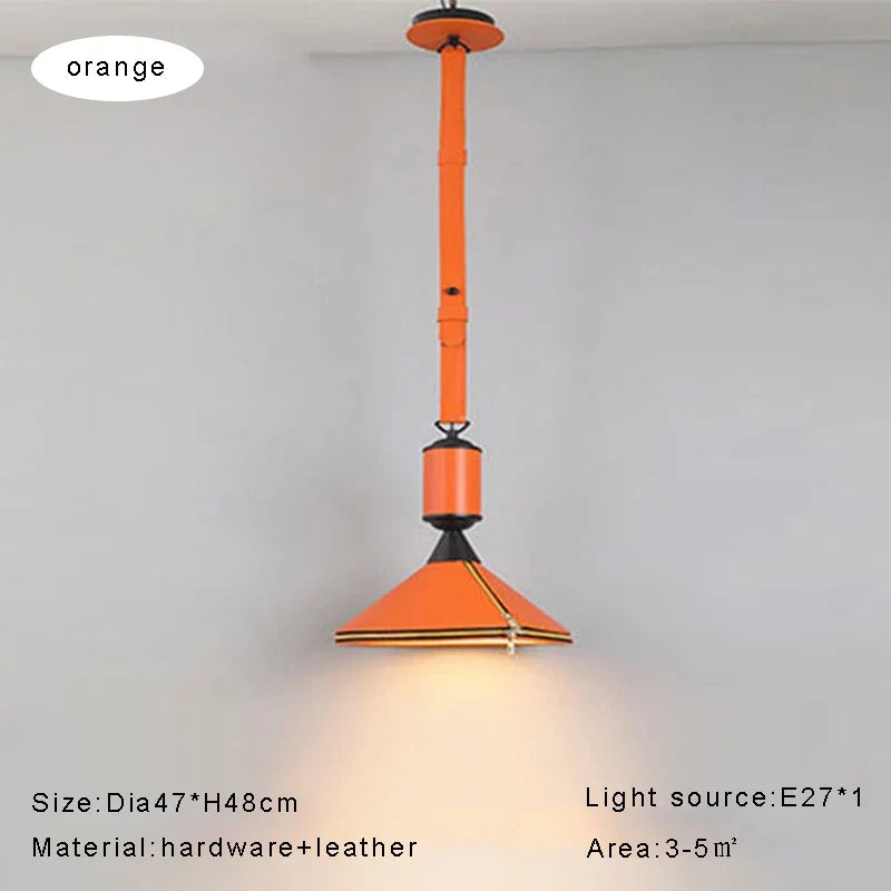 suspension minimaliste moderne en cuir de luxe