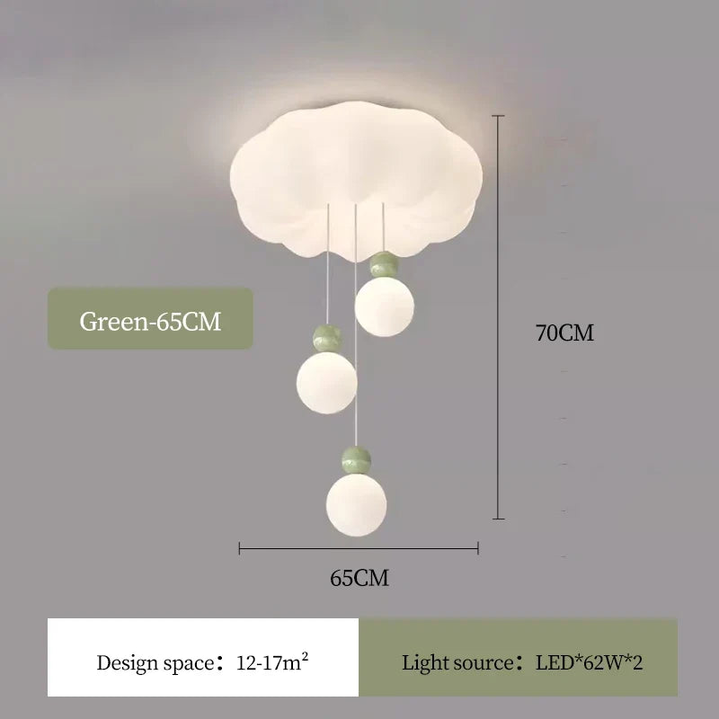 lustre moderne nuage pour chambre enfant romantique et chaleureux