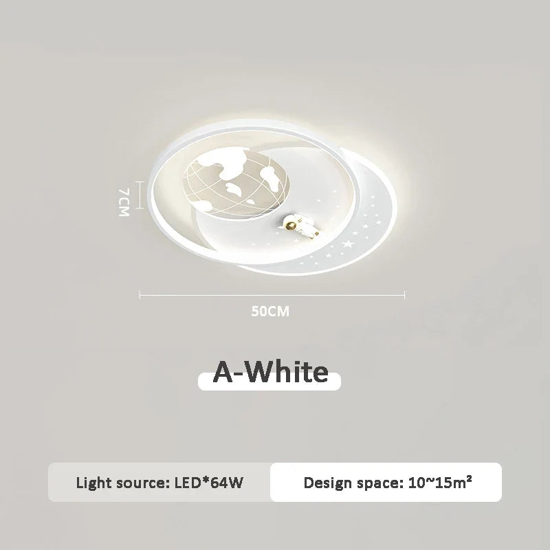 plafonnier moderne créatif pour chambre d'enfant en led