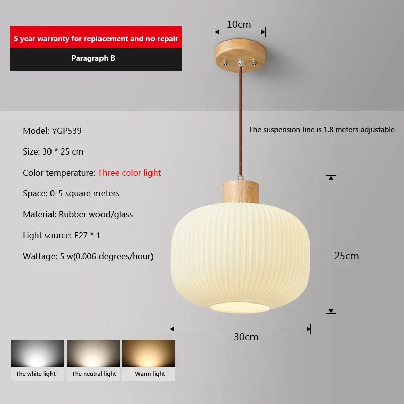 plafonnier moderne en verre style japonais pour décoration intérieure
