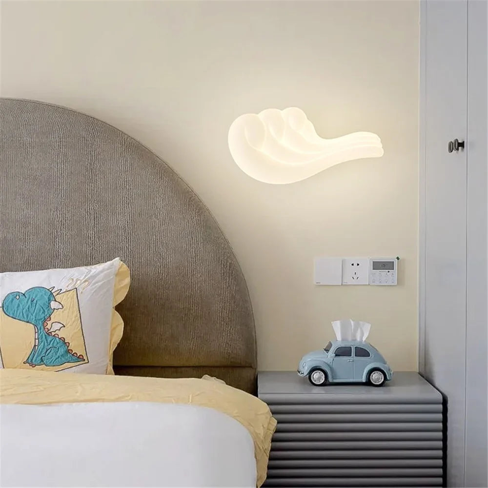 applique murale led baleine et voilier pour enfants avec couleurs changeantes