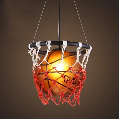 suspension style industriel américain basket-ball football bar café