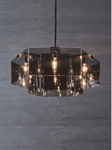 Nordic Minimalist Glass Chandelier with Black Creative Living Room  Bedroom, Dining Room, Italian Lighting Fixtures