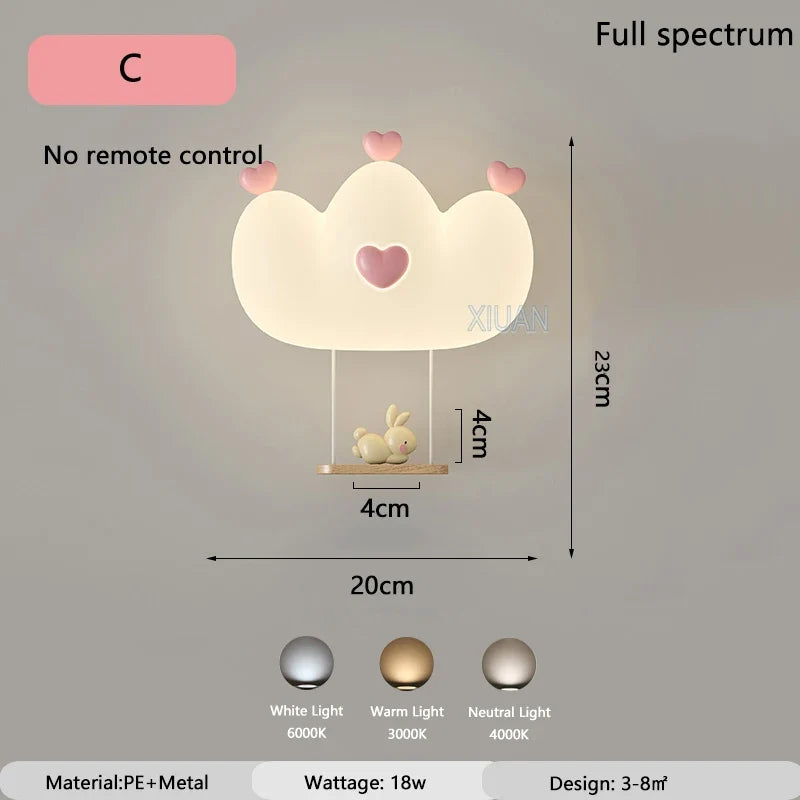 applique murale cœur rose pour chambre de princesse
