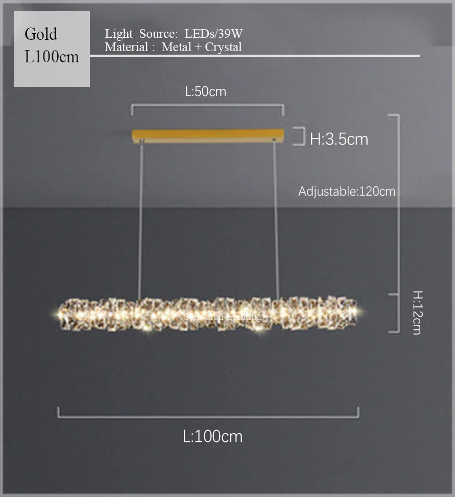 2024 Luxury K9 Crystals Chandelier Led Pendant Lights Steel Luxury Hanging Lamp Fixtures For Home decoration