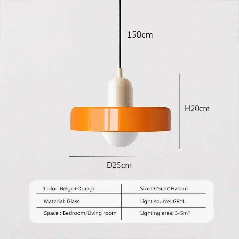 lampe suspendue nordique en verre bonbon pour intérieur décoratif