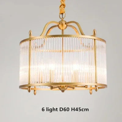 lustre moderne en cuivre avec tubes de verre 2 modèles disponibles