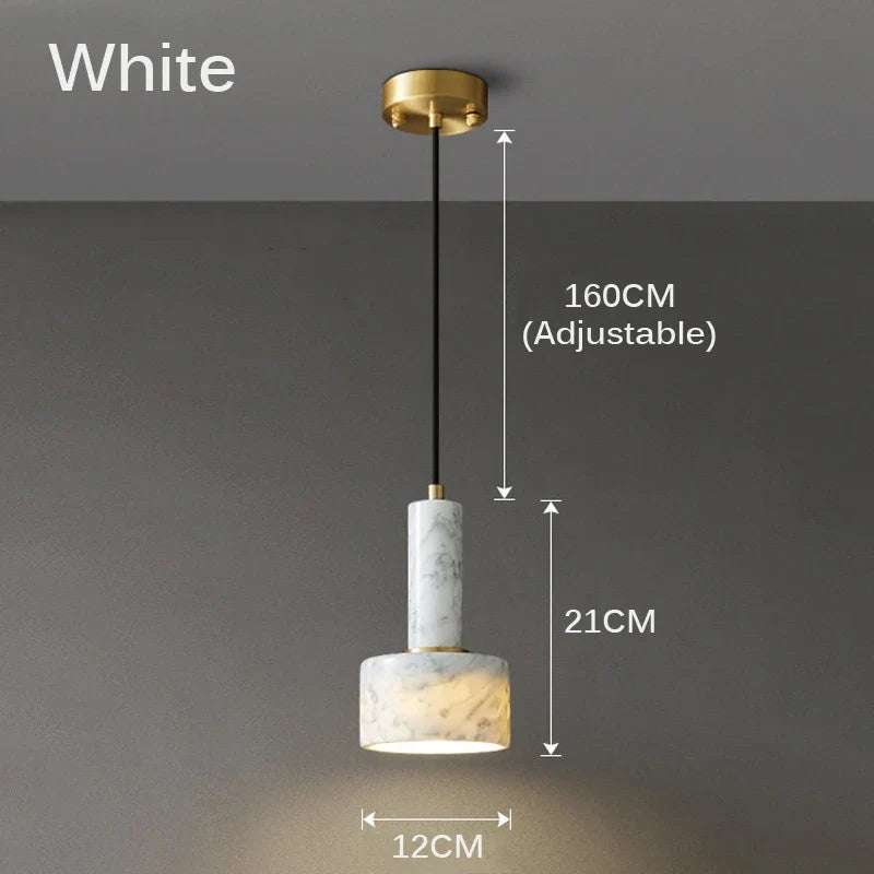 suspension en marbre pour décoration moderne intérieure