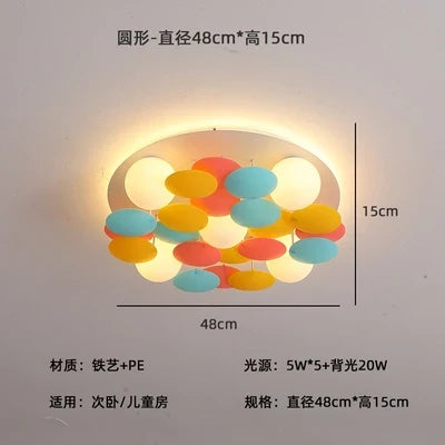 plafonnier led design romantique pour décoration artistique moderne