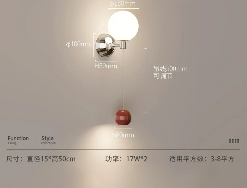 applique murale led rétro style médiéval pour décoration intérieure
