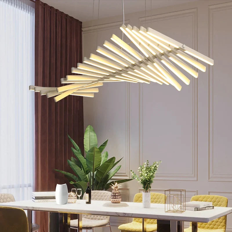 lustre led luxe suspension longue bande pour bricolage