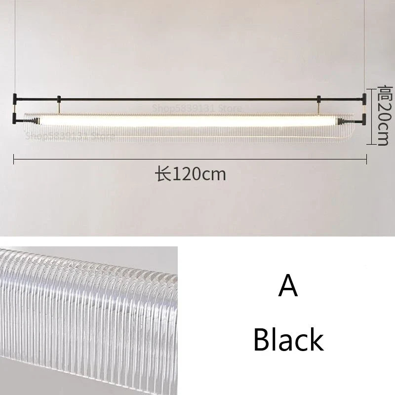 suspension minimalistes italiennes en acrylique led modernes