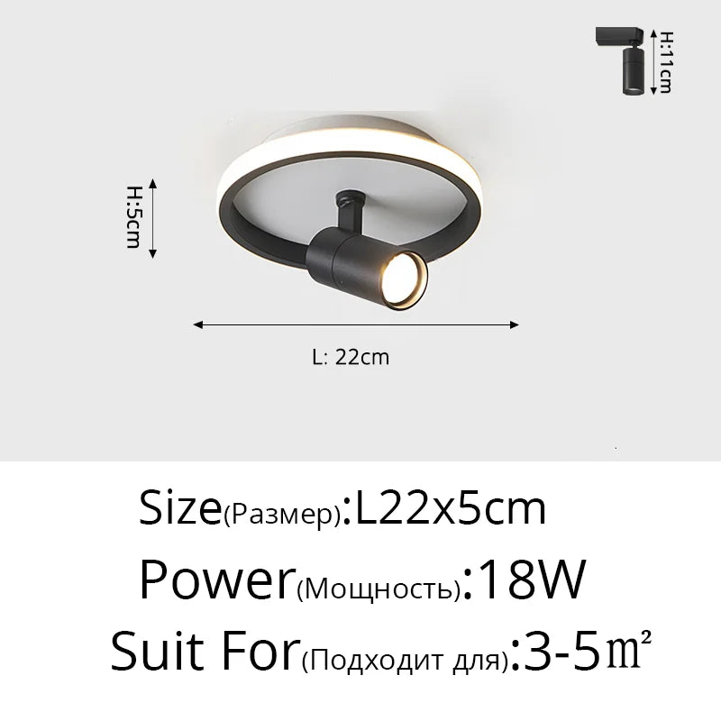 suspension acrylique moderne avec lumière led design épuré