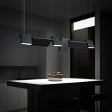 lustre led design moderne rotatif pour intérieur décoratif